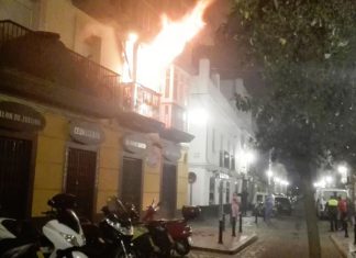 Susto en el barrio gaditano de la Viña