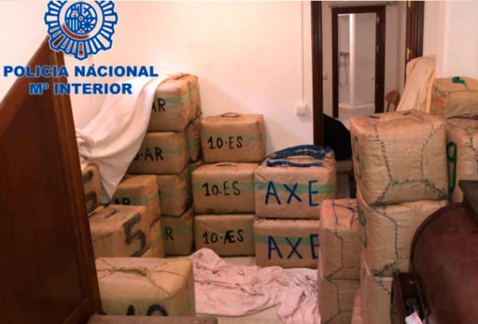 Agentes de la Policía Nacional han intervenido un total de 11.428 kilogramos de hachís