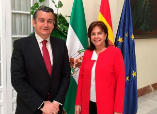 Pilar Platero informa al delegado del Gobierno en Andalucía del plan estratégico de NAVANTIA