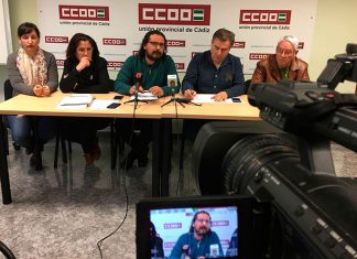 Izquierda Unida ha mantenido hoy un encuentro con UGT y CCOO que ha tenido como eje central las pensiones