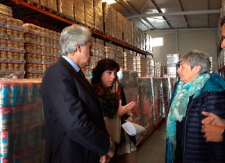 El Subdelegado del Gobierno en Cádiz visita Banco de Alimentos