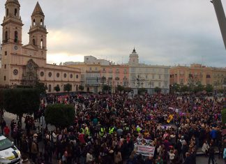 Manifestación 8 de marzo en Cádiz capital