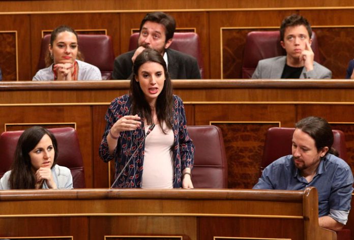 La portavoz de Podemos en el Congreso, Irene Montero