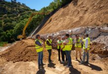 La Diputación mantiene los trabajos de mejora en el acceso a Alcalá del Valle