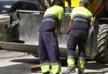 El alcalde de Chiclana visita las obras que se están desarrollando en la avenida de la Música