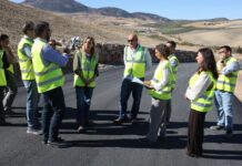 Diputación ultima las obras de reparación en ocho puntos de la CA-9113 entre El Gastor y Setenil de las Bodegas