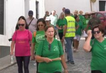 Casi medio millar de mayores de Chiclana participa en la ruta de senderismo con motivo del Día Internacional de las Personas de Edad
